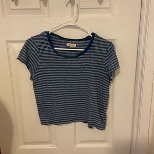 Madewell Striped Crop Tee